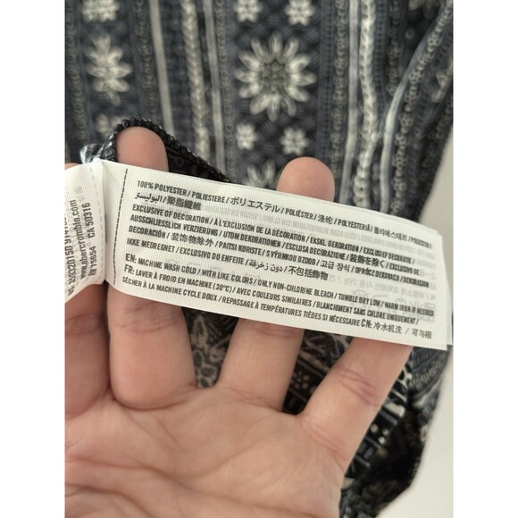 Hollister Women’s M Dress Black White Floral Mini Short Sleeve Dress - Picture 8 of 8